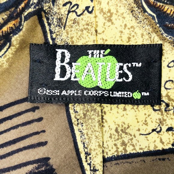 Vintage Beatles Paperback Writer Silk Necktie - EUC - Picture 7 of 8